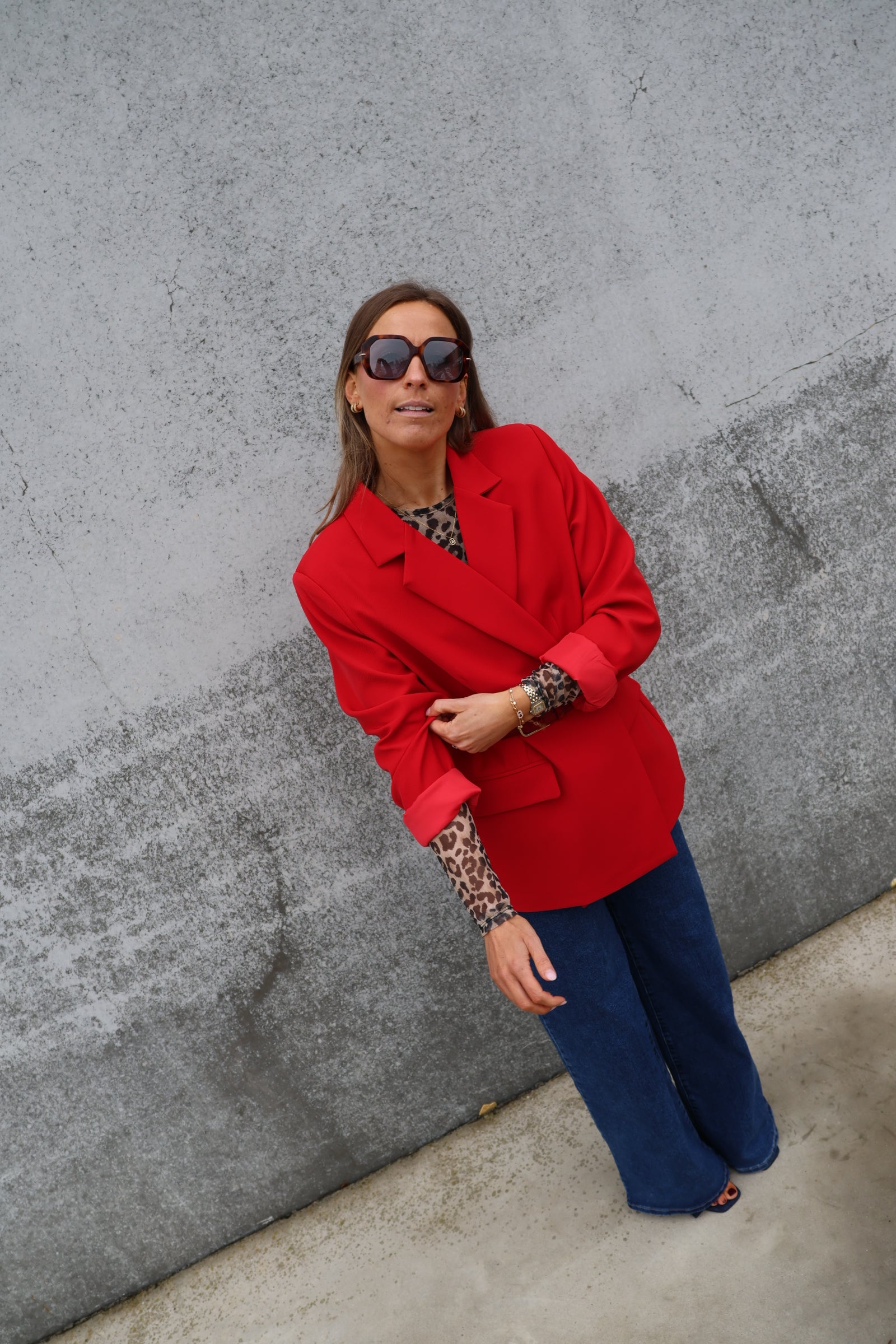 Annick blazer rood