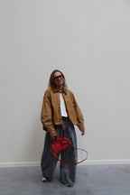 Alexia balloon jeans met rekkerband grijs
