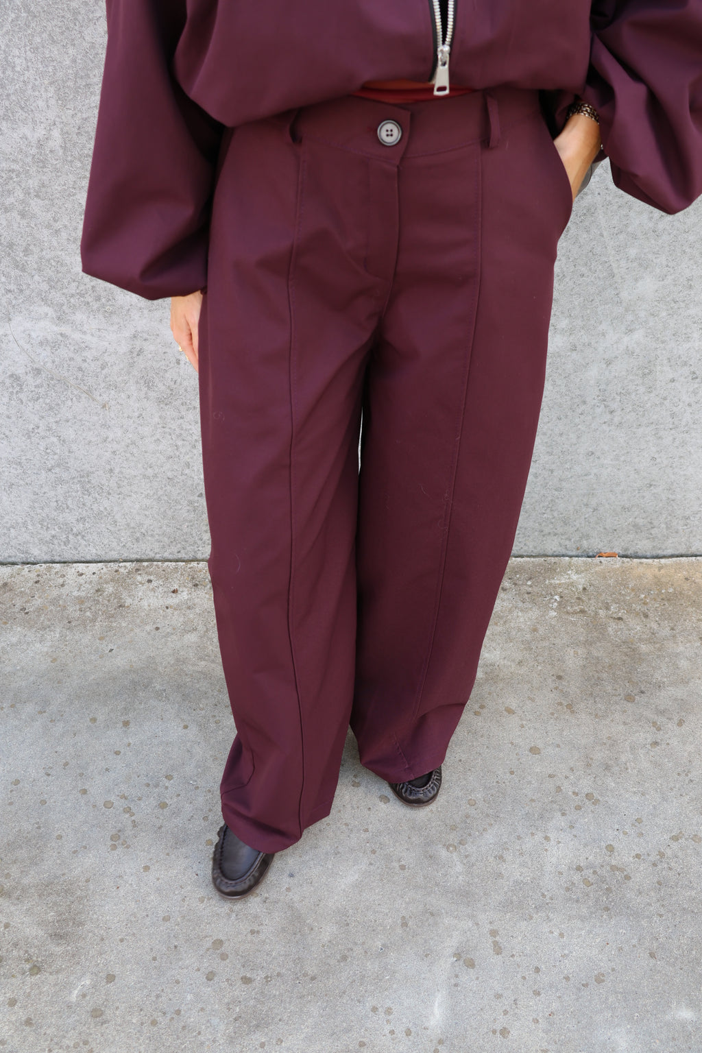 Veerle pantalon dark berry