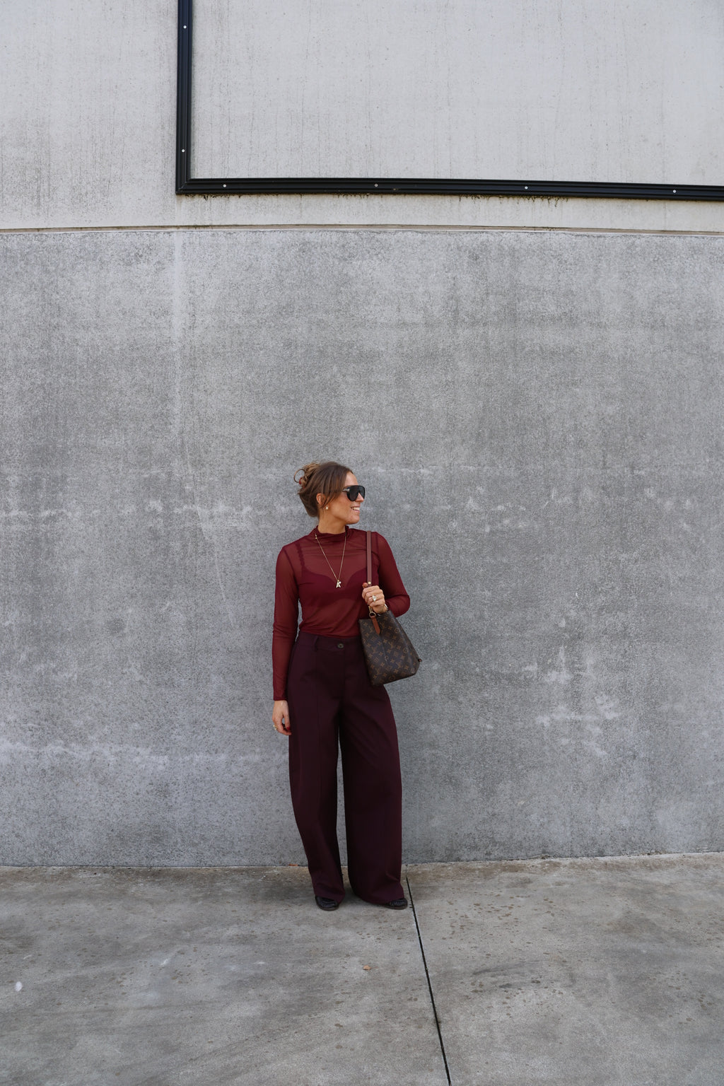 Veerle pantalon dark berry