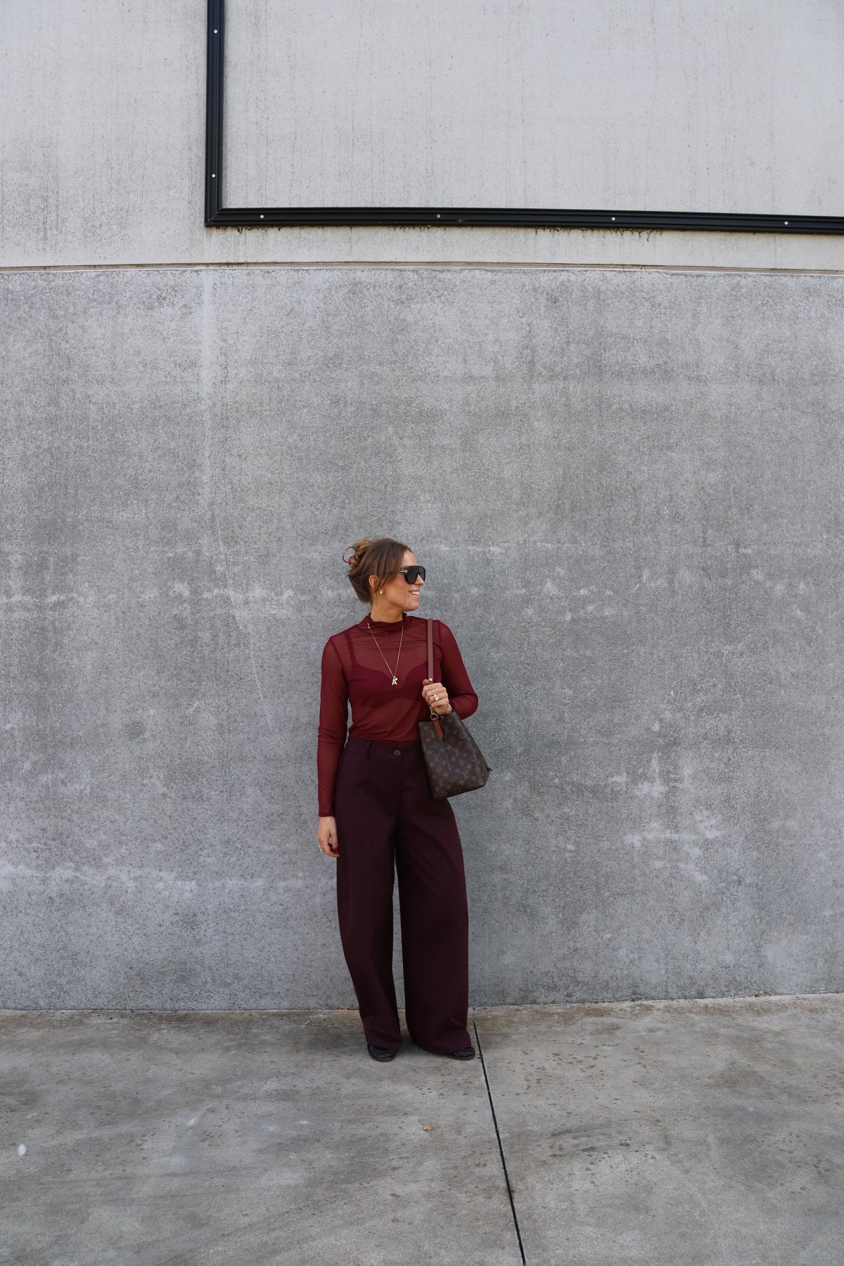 Veerle pantalon dark berry