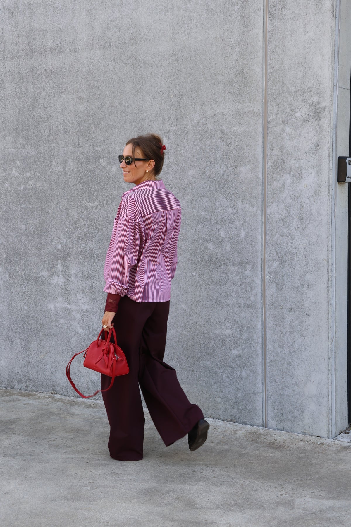 Veerle pantalon dark berry