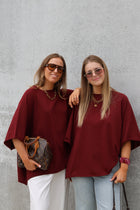 Gulia oversized T-shirt bordeaux