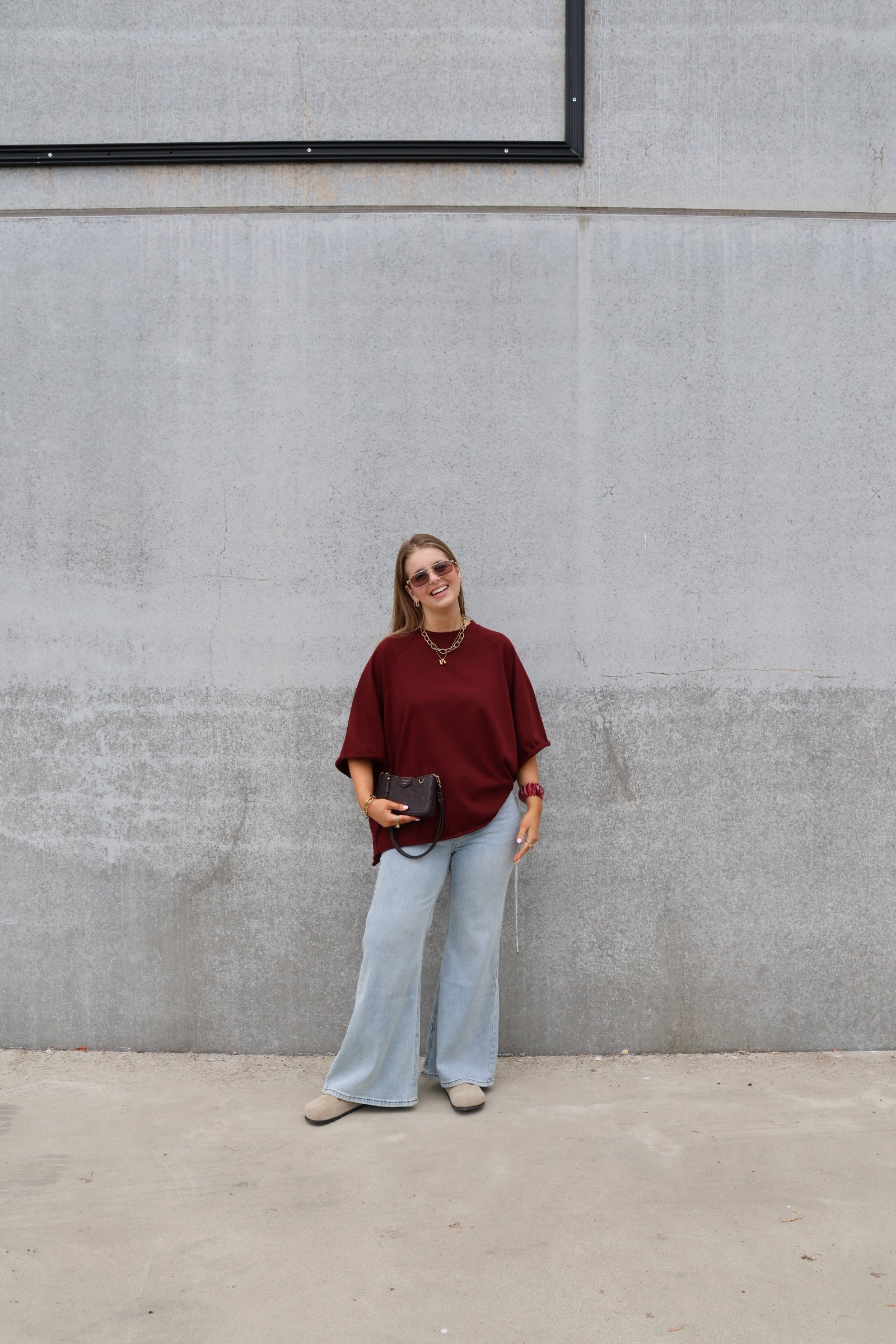 Fenna flared jeans light denim