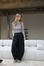 Willa geribde polotrui beige