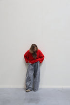 Alexia balloon jeans met rekkerband grijs