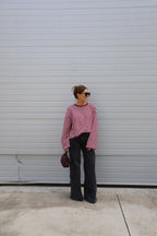 Ine wide leg jeans met plooidetail donkergrijs - long length