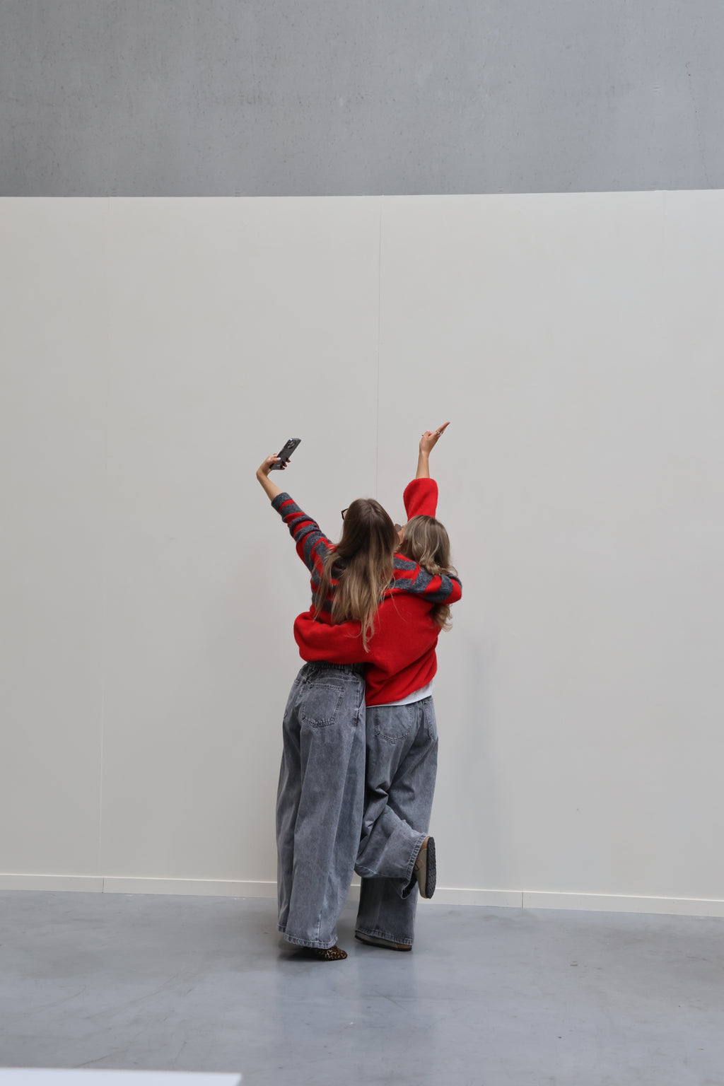 Alexia balloon jeans met rekkerband grijs