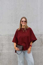 Gulia oversized T-shirt bordeaux