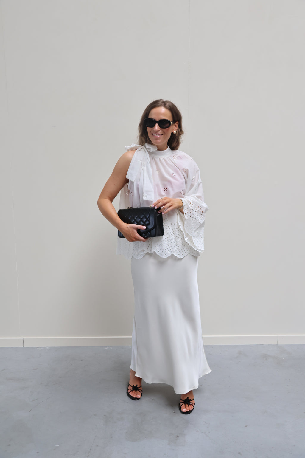 Alice broderie blouse wit