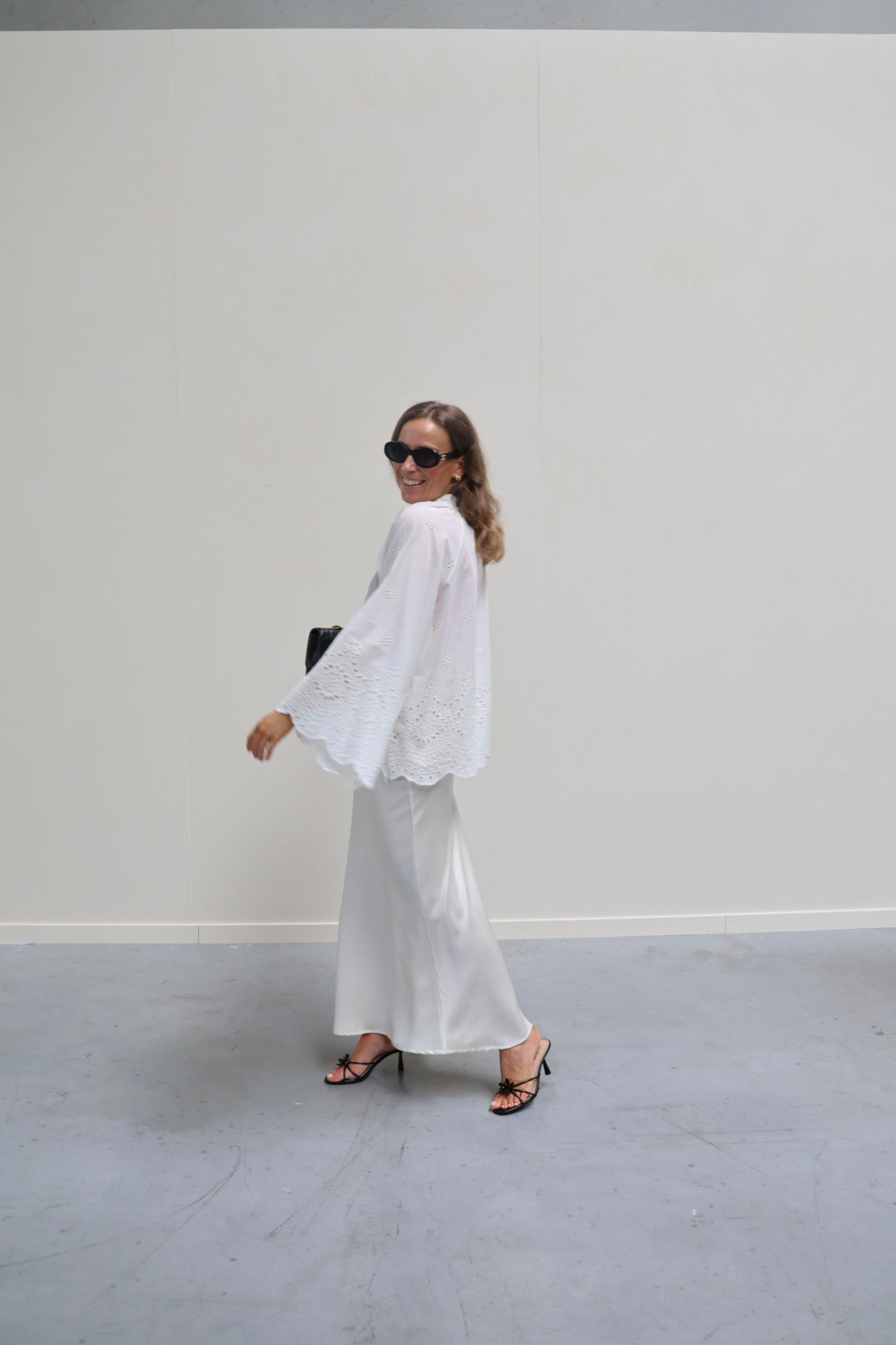 Alice broderie blouse wit