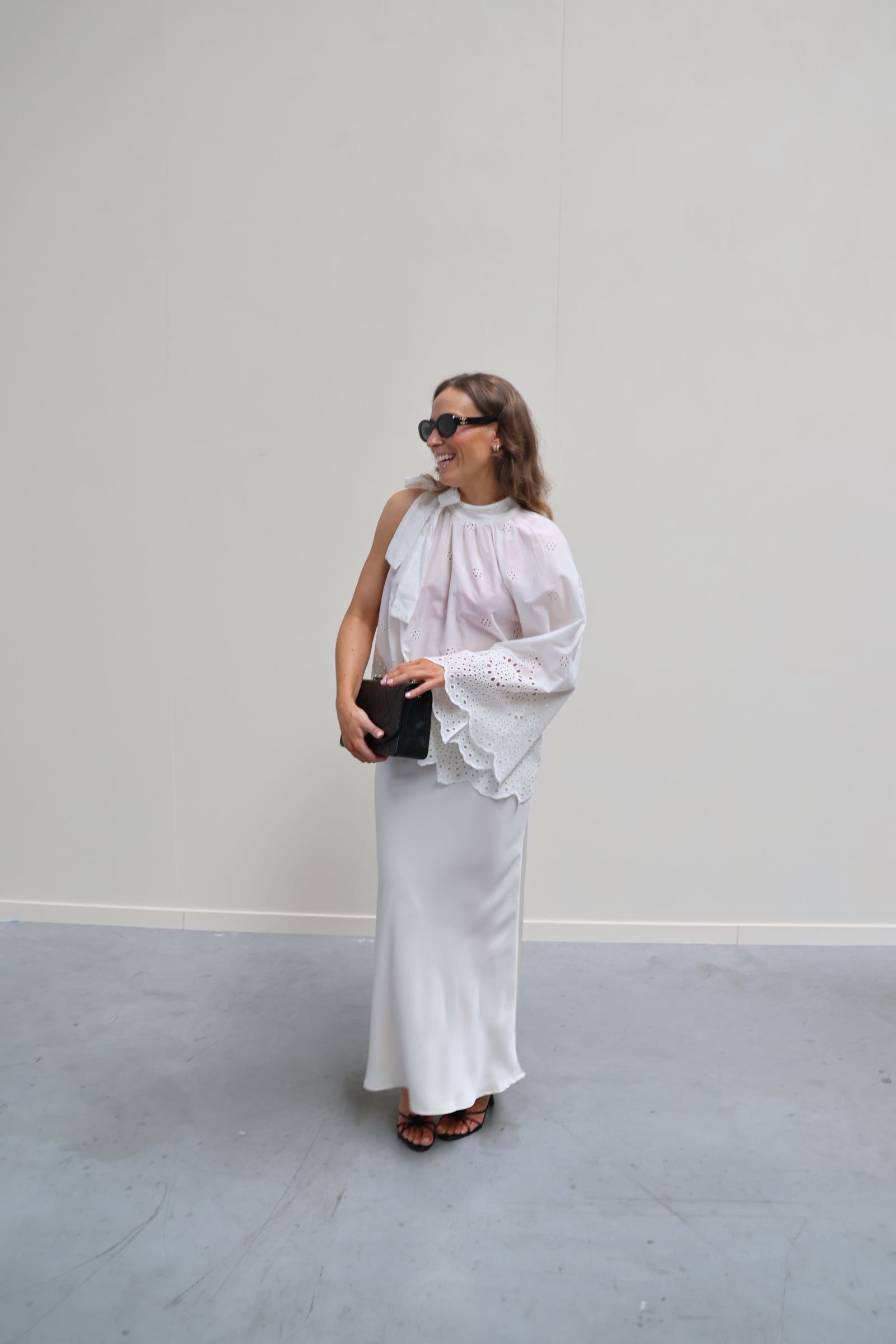Alice broderie blouse wit