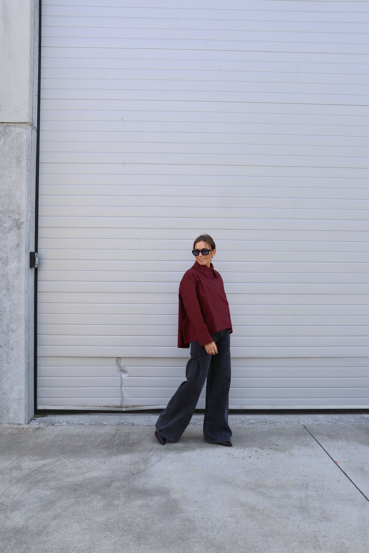 Yuna overslaghemd bordeaux