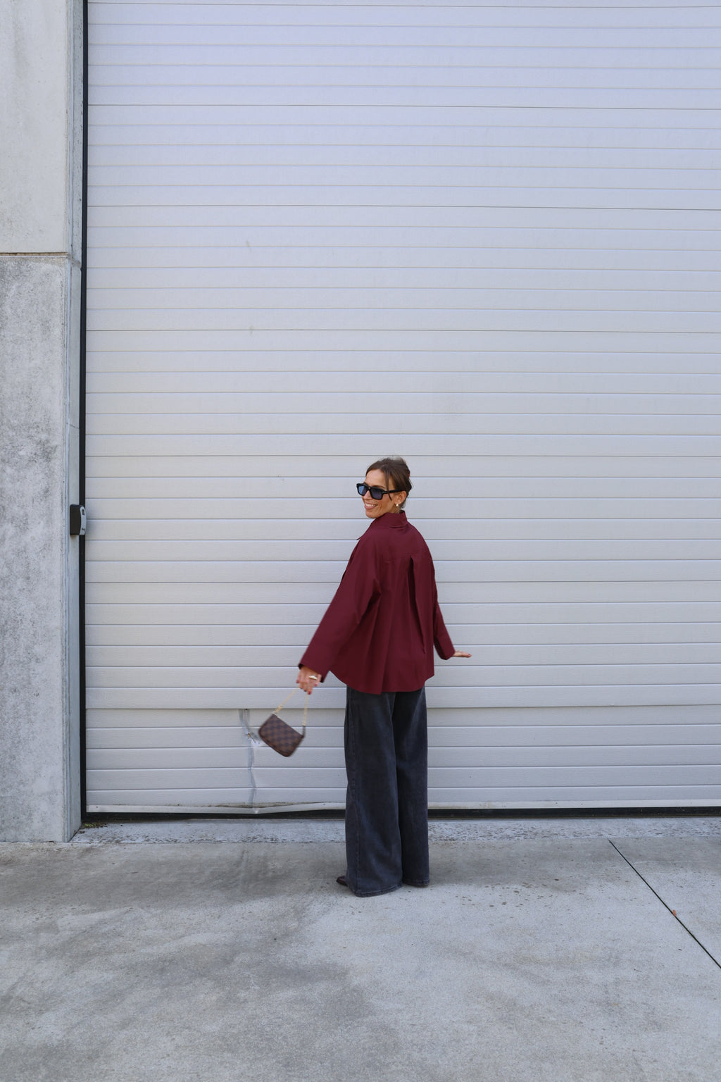 Yuna overslaghemd bordeaux