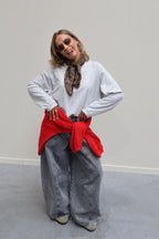 Gulia oversized longsleeve grijs