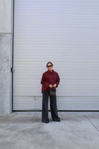 Yuna overslaghemd bordeaux