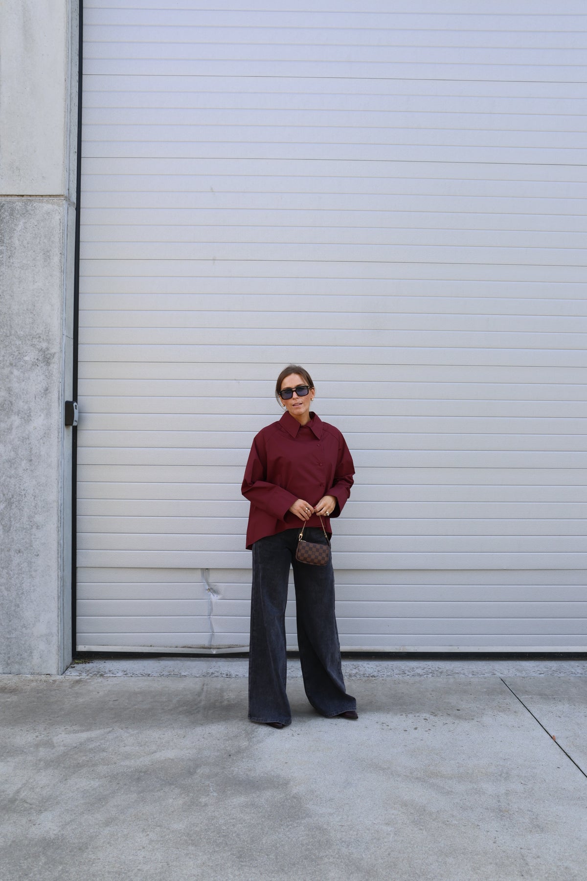 Yuna overslaghemd bordeaux
