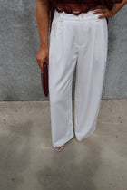 Hannah pantalon met structuur wit