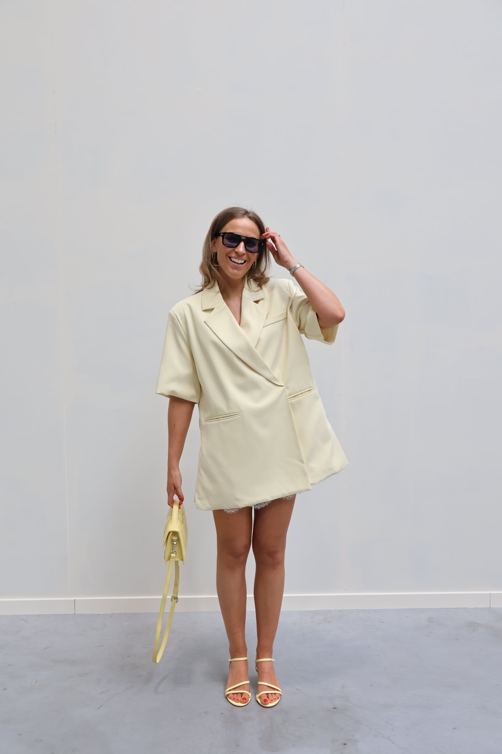 Yana blazer geel