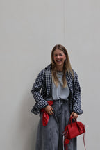 Amy longsleeve grijs/donkergrijs