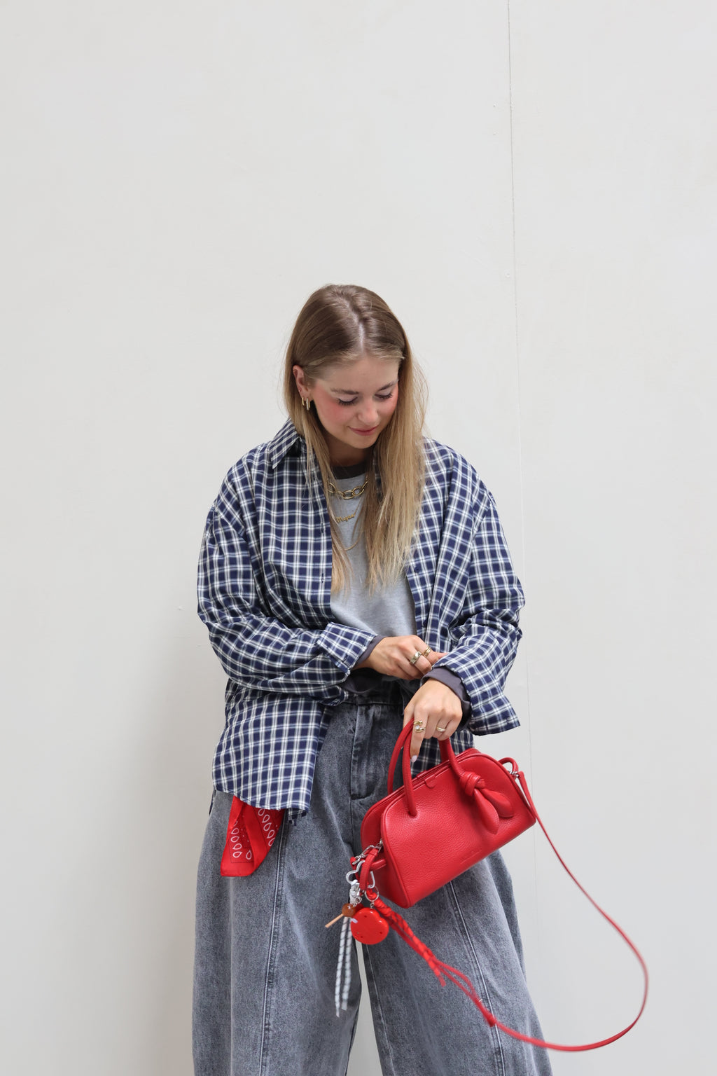 Amy longsleeve grijs/donkergrijs