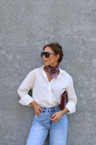 Ylana blouse met mouwdetail wit