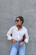 Ylana blouse met mouwdetail wit