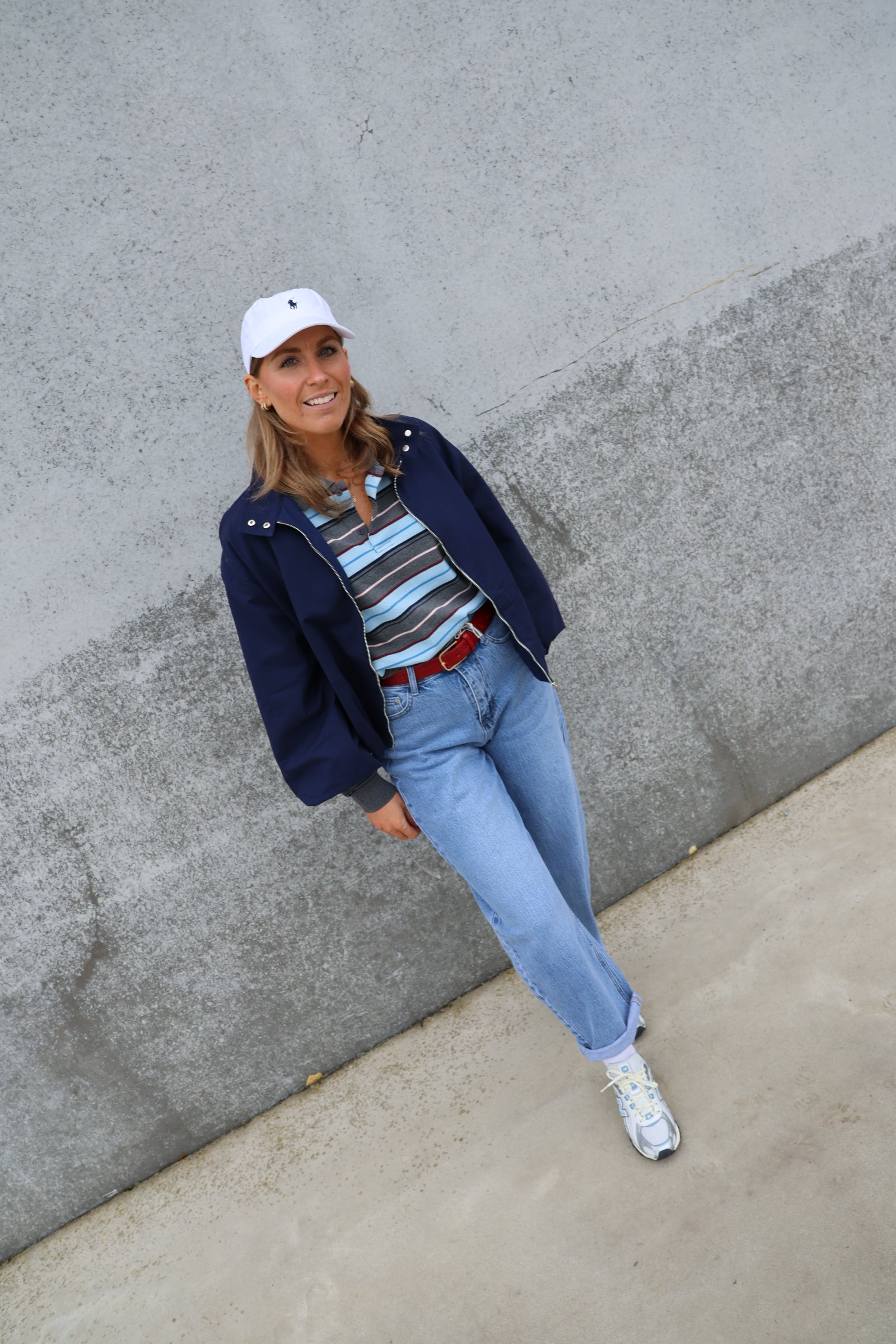 Sol polo truitje grijs gestreept