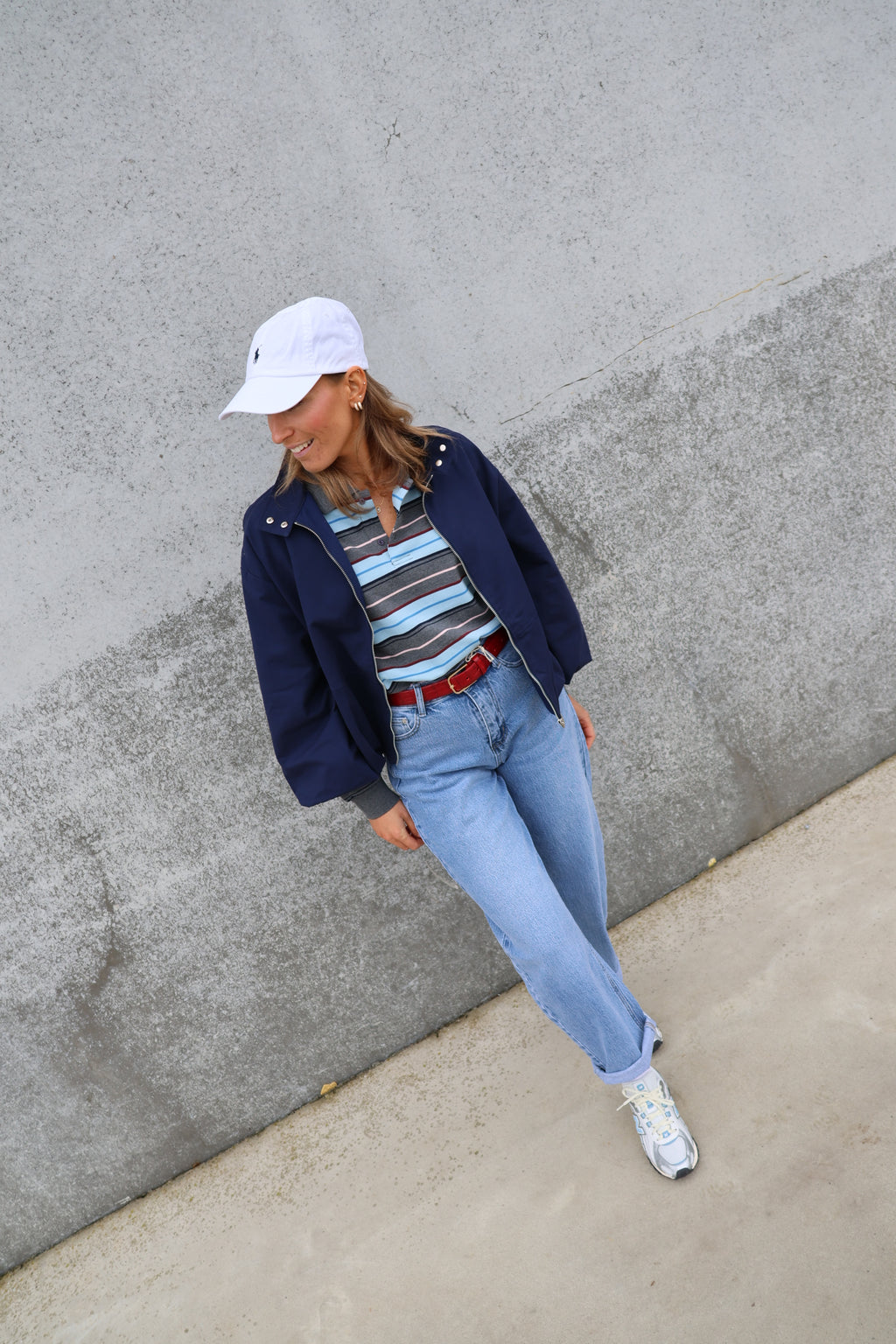 Sol polo truitje grijs gestreept