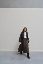 Veerle cropped jasje kaki