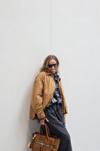 Gitte oversized geruit hemd marine