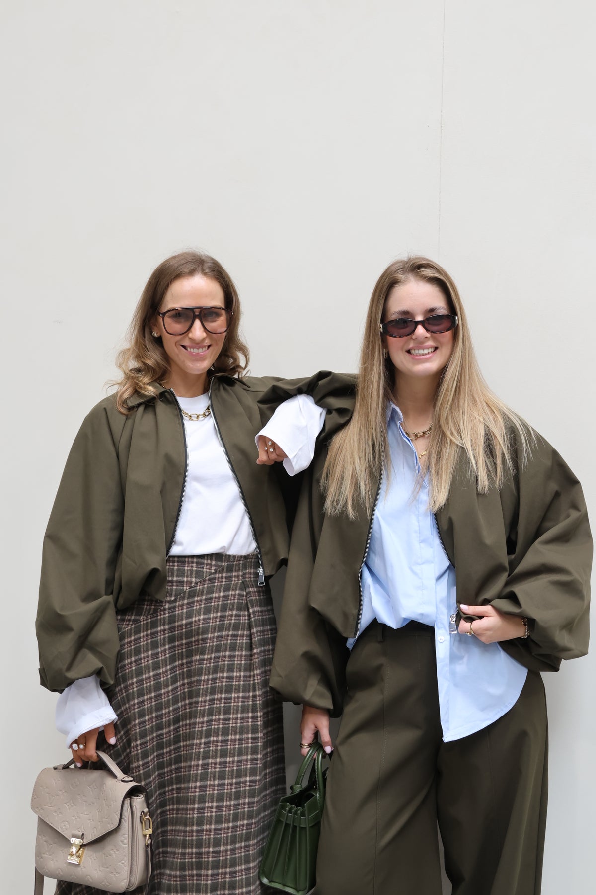Veerle cropped jasje kaki