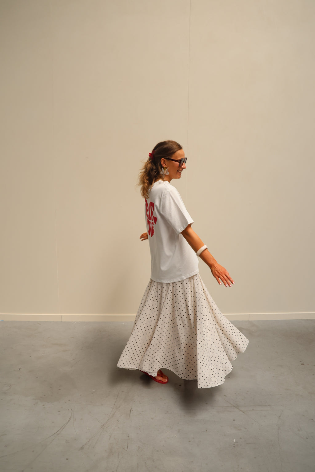 Liza polkadot maxi rok