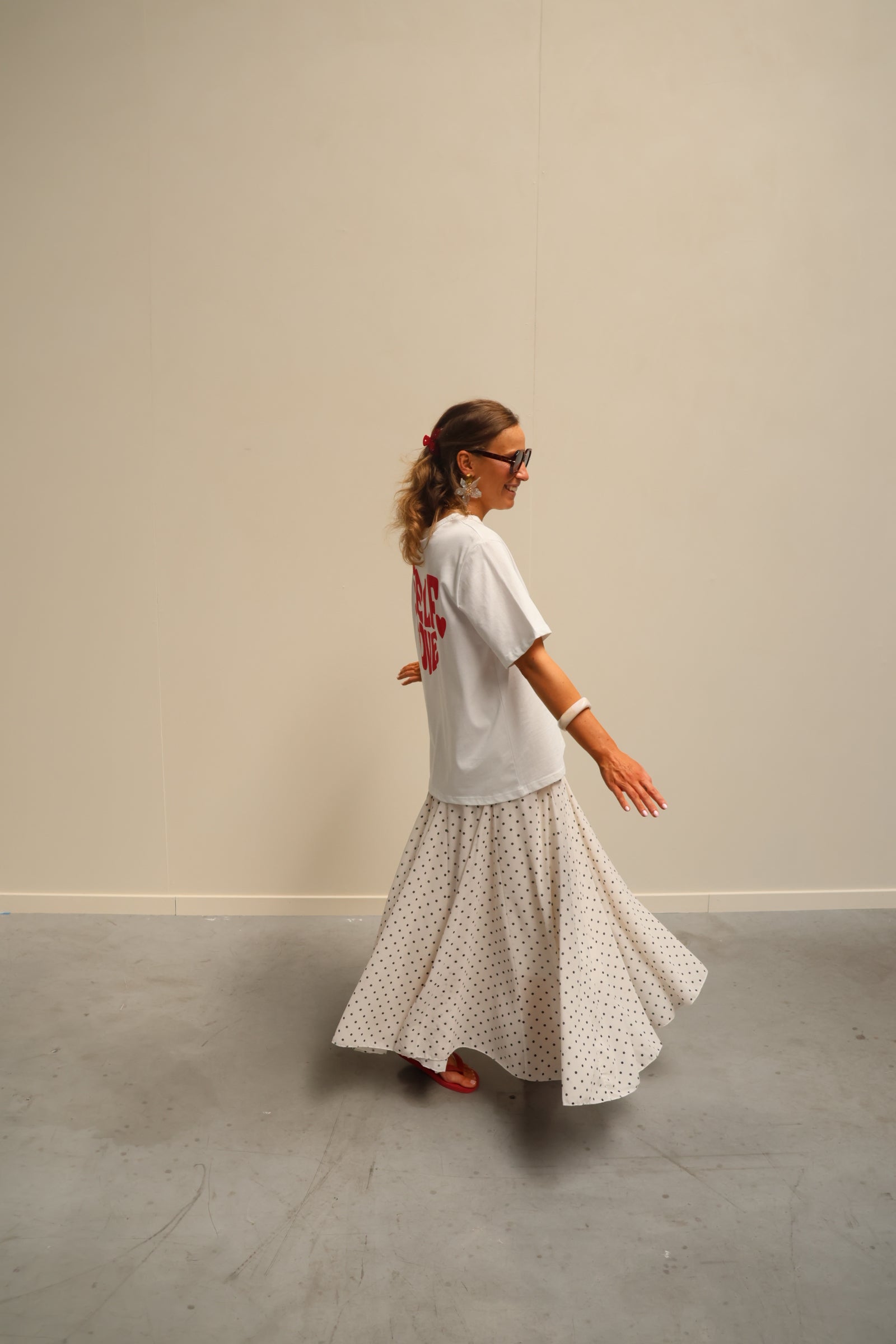 Liza polkadot maxi rok