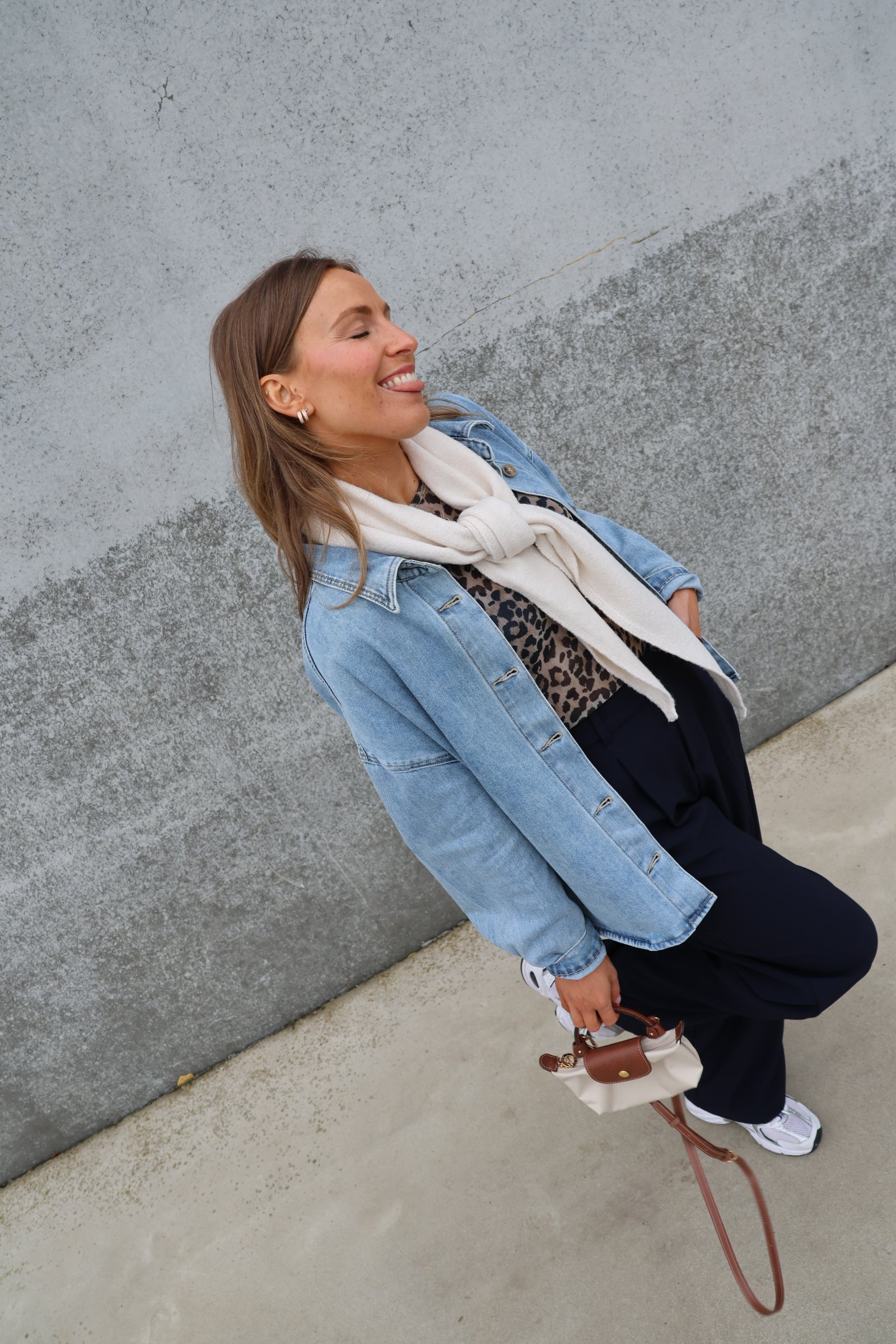 Romy sjaaltje gebroken wit