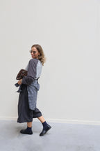 Bregje carreaux hemd marine