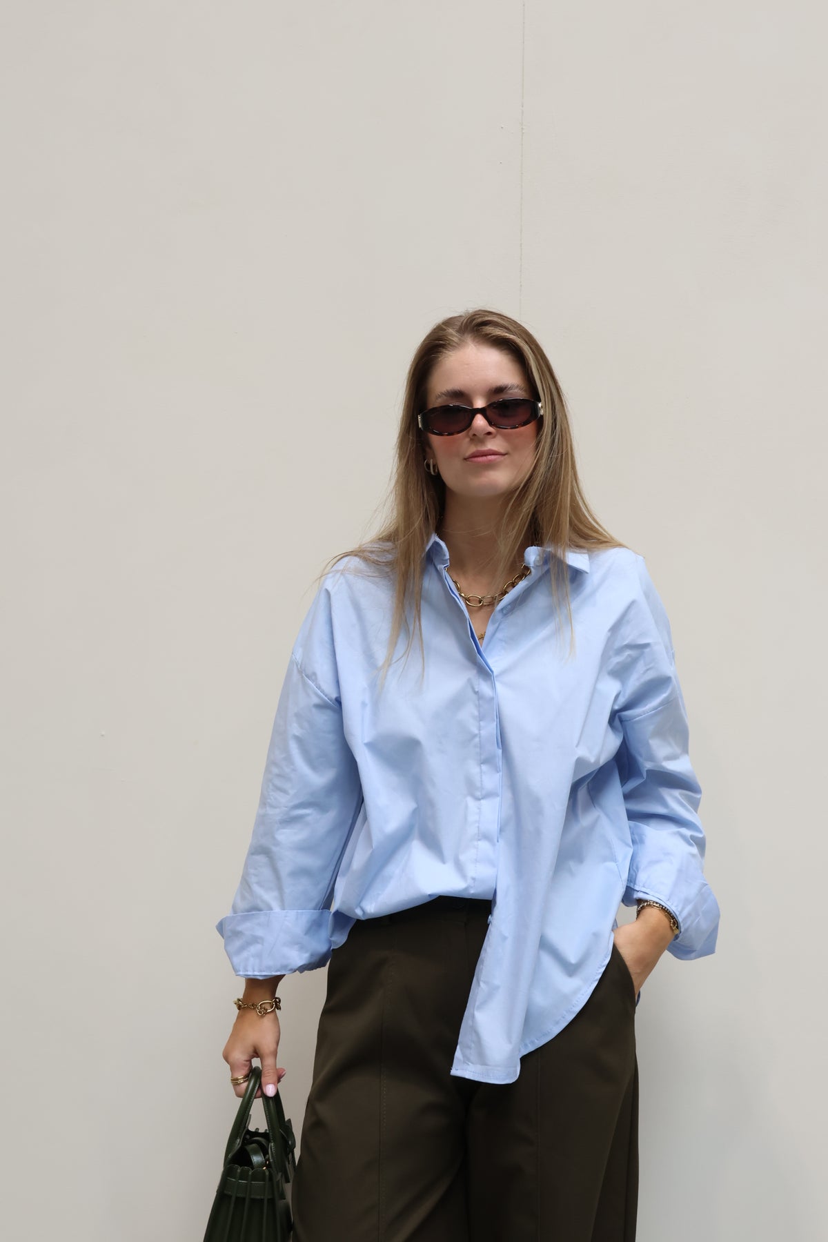 Ada blouse lichtblauw