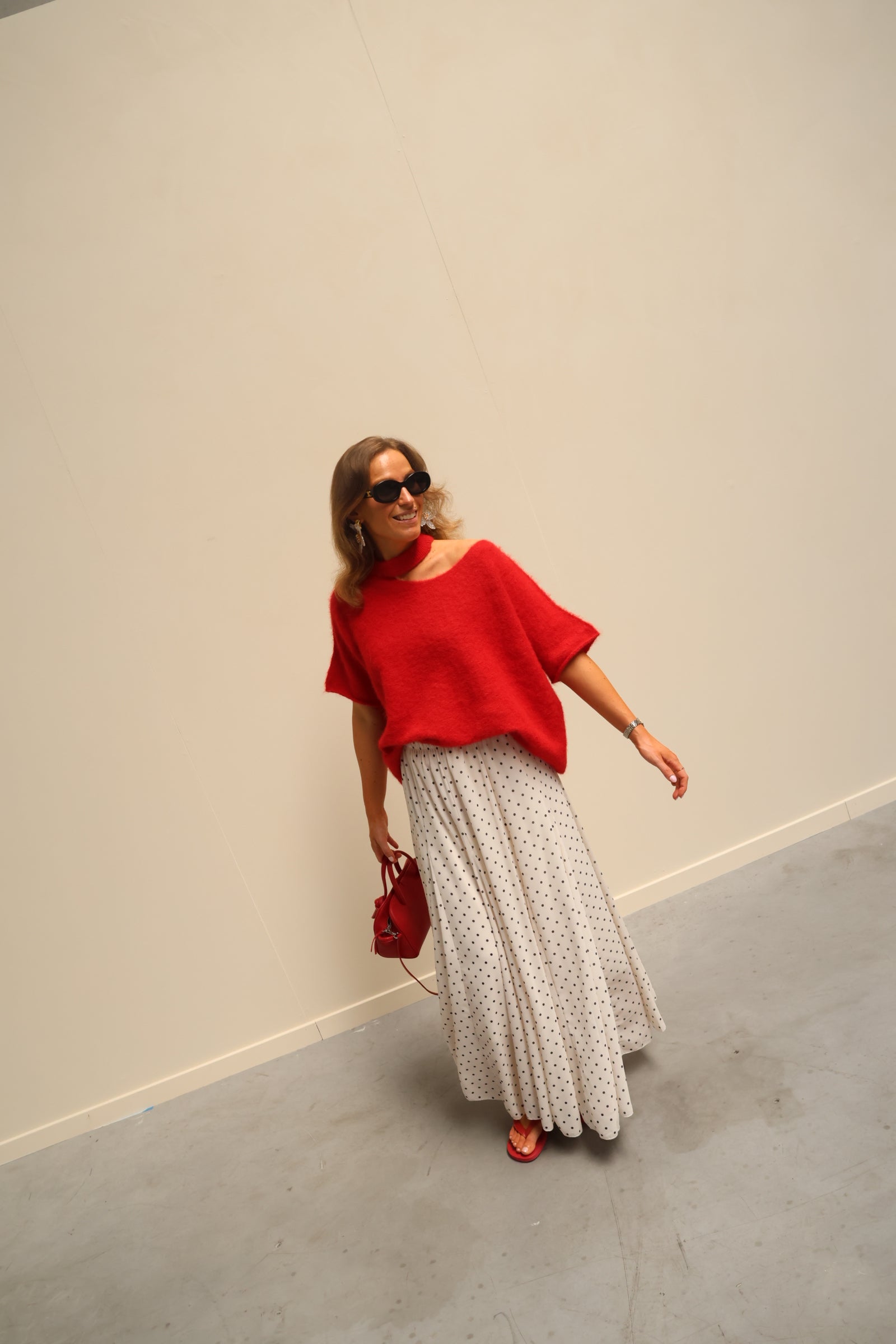 Liza polkadot maxi rok