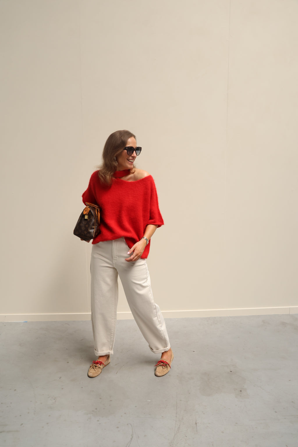Ophélie balloon jeans beige