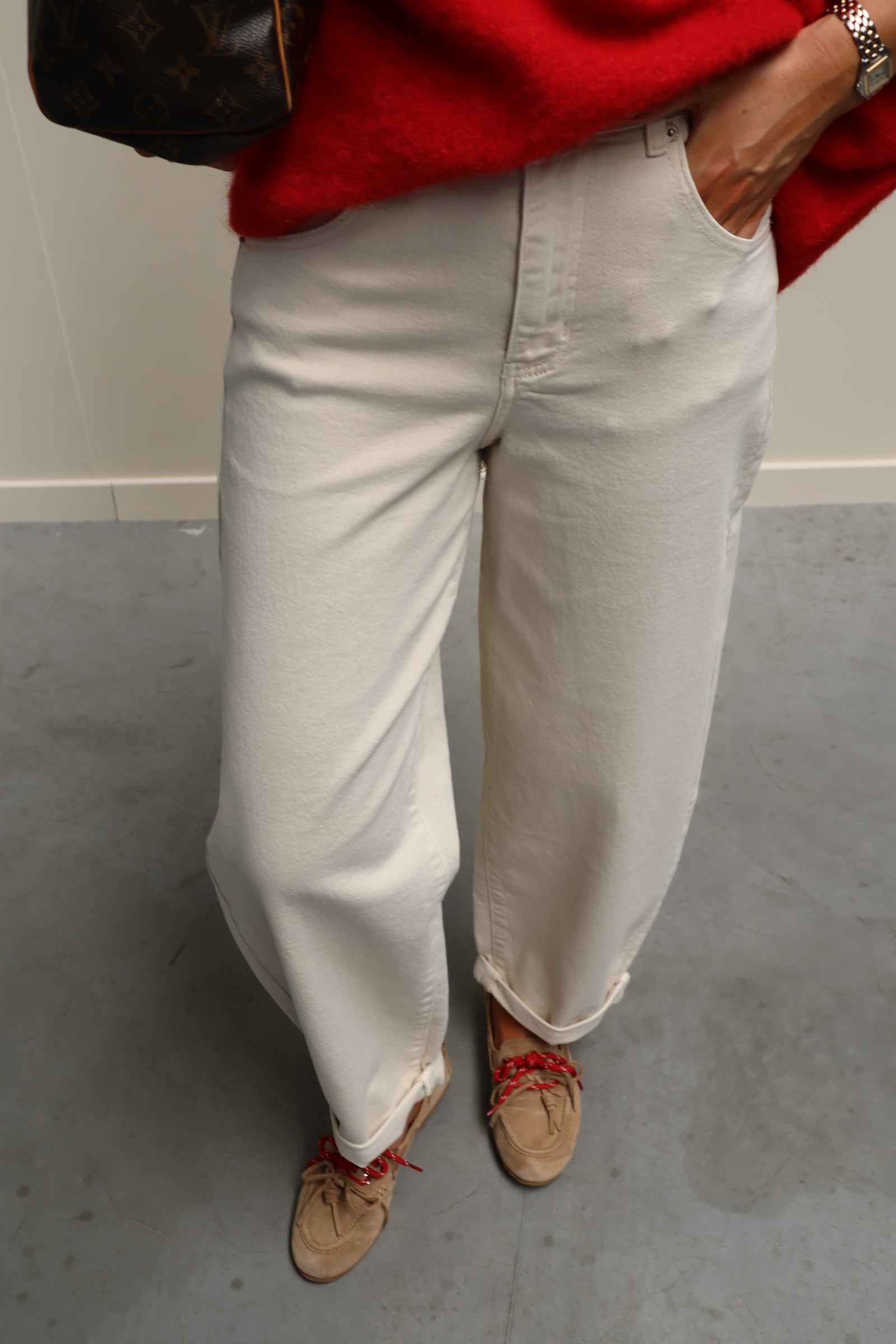 Ophélie balloon jeans beige