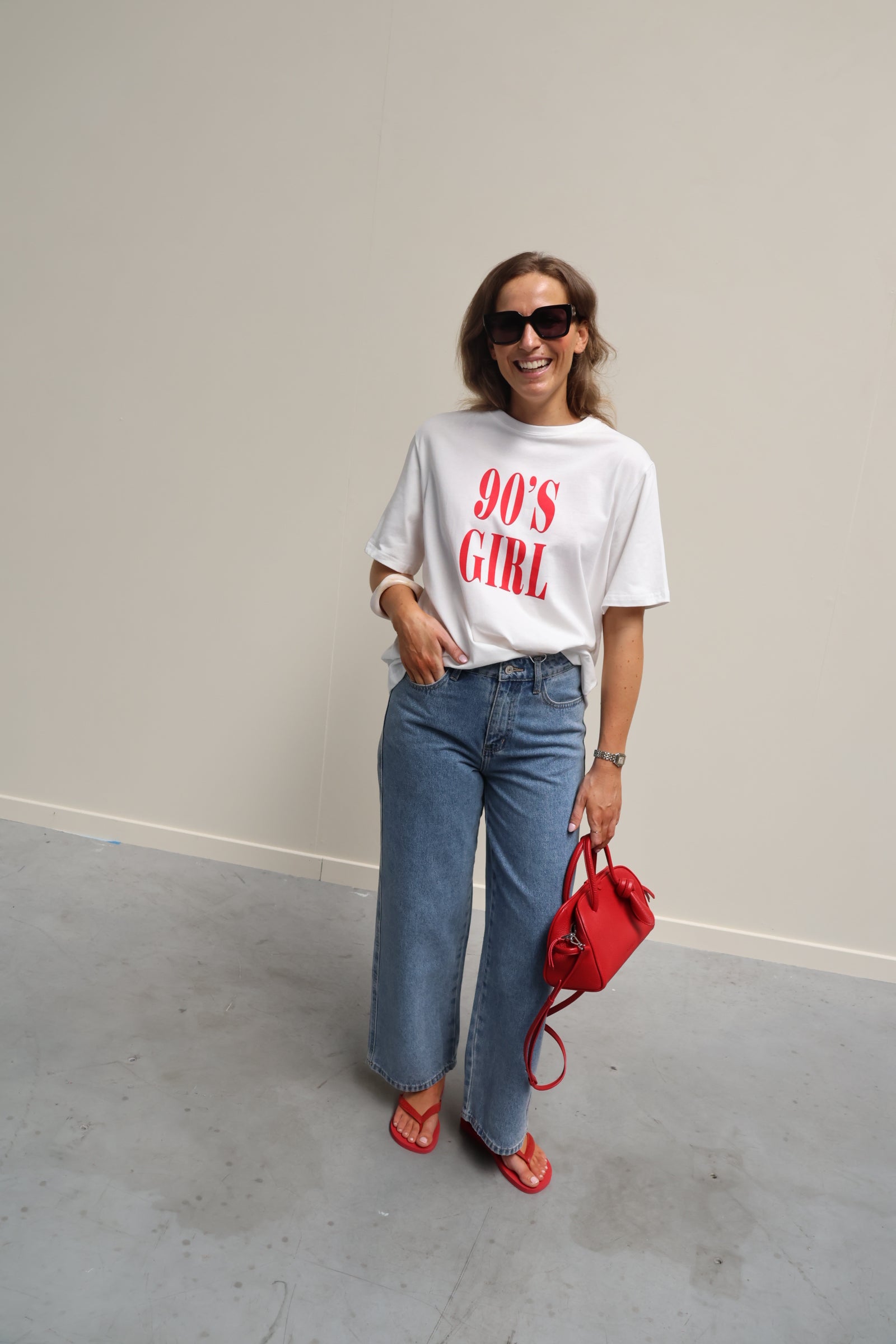Bobbie cropped wide jeans denim