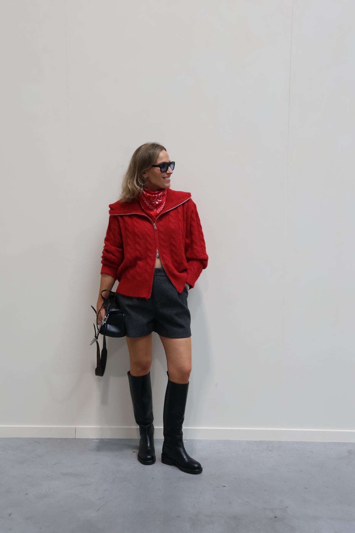 Fauve wolmix short donkergrijs