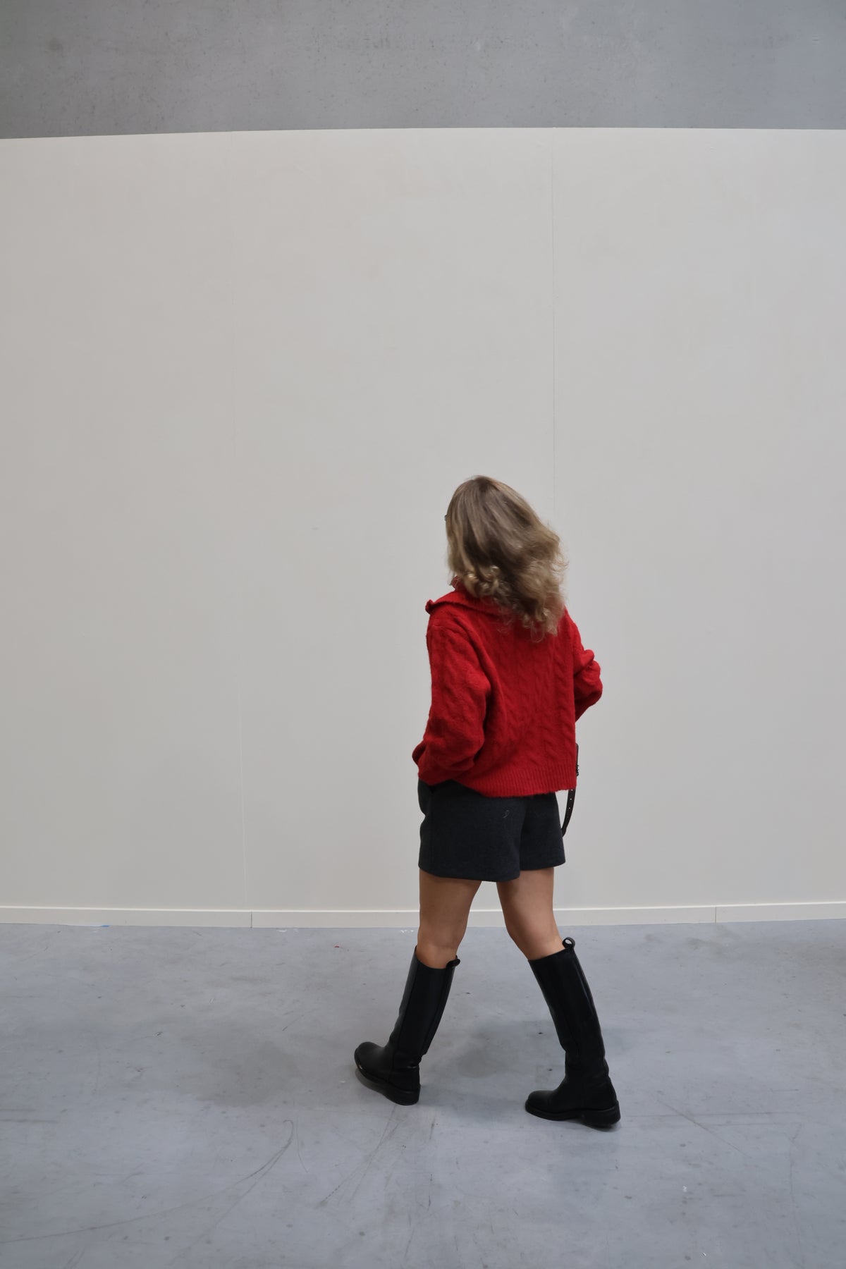 Fauve wolmix short donkergrijs