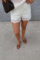 Nore lace short crème