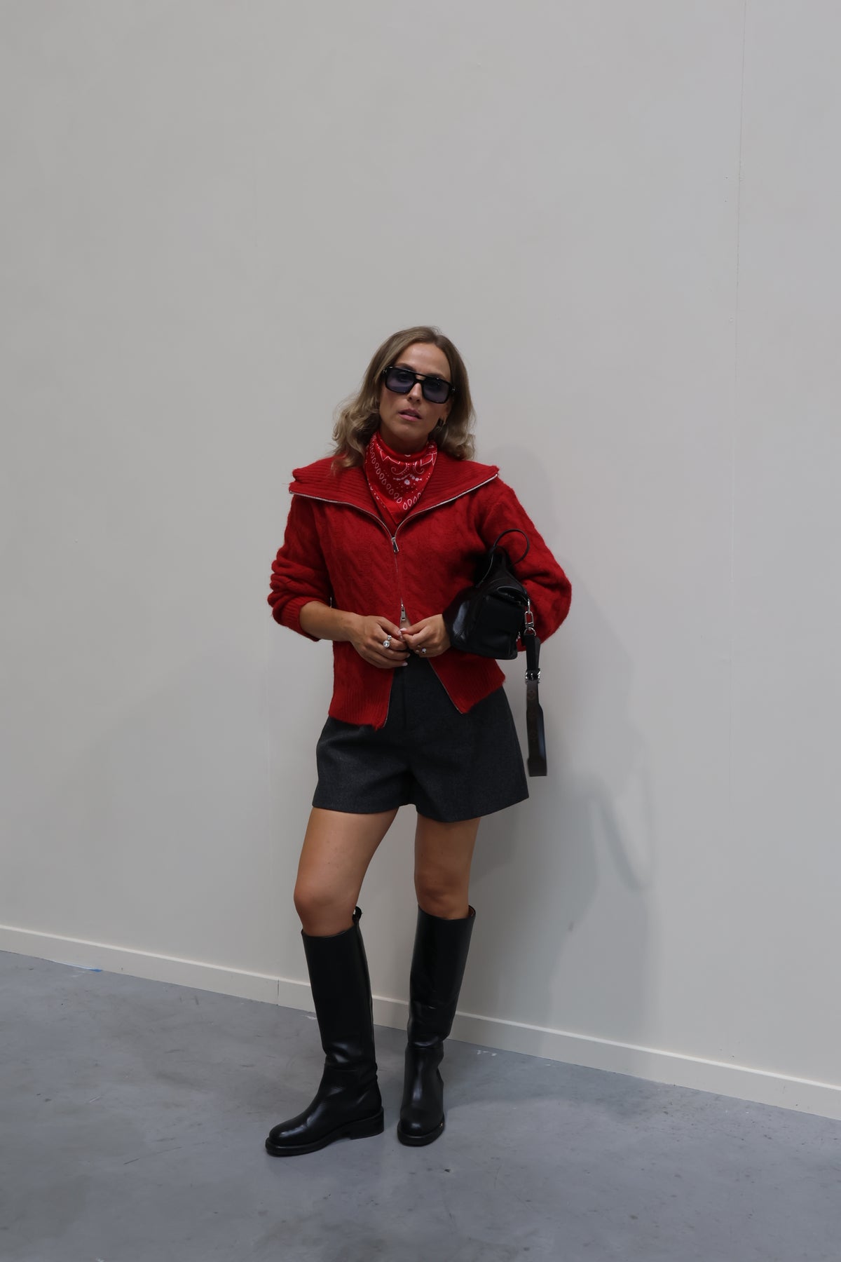 Fauve wolmix short donkergrijs