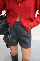 Fauve wolmix short donkergrijs