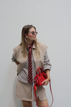 Macy mouwloos jasje beige