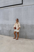 Nore lace short crème