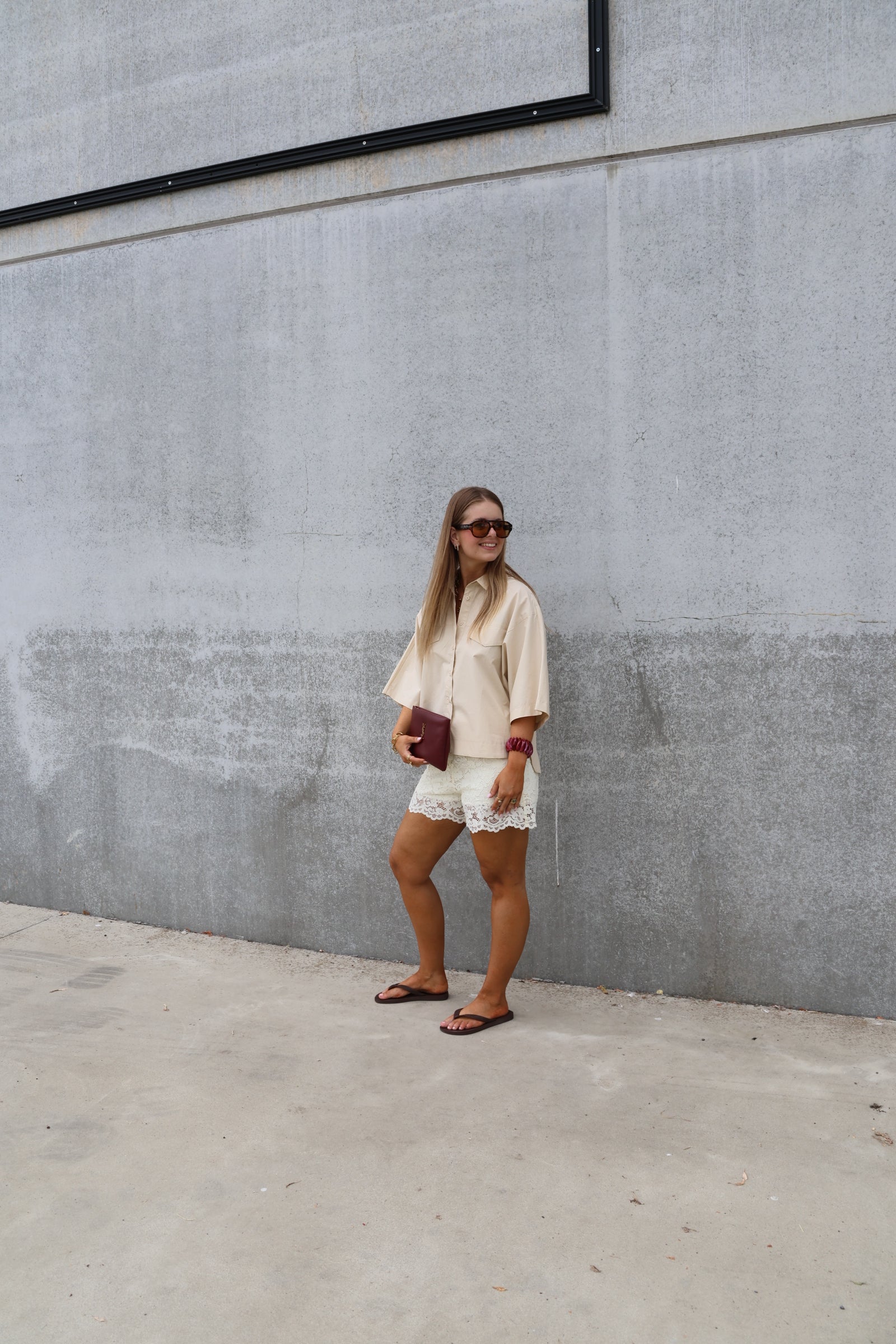 Lotte hemdje met korte mouwen beige