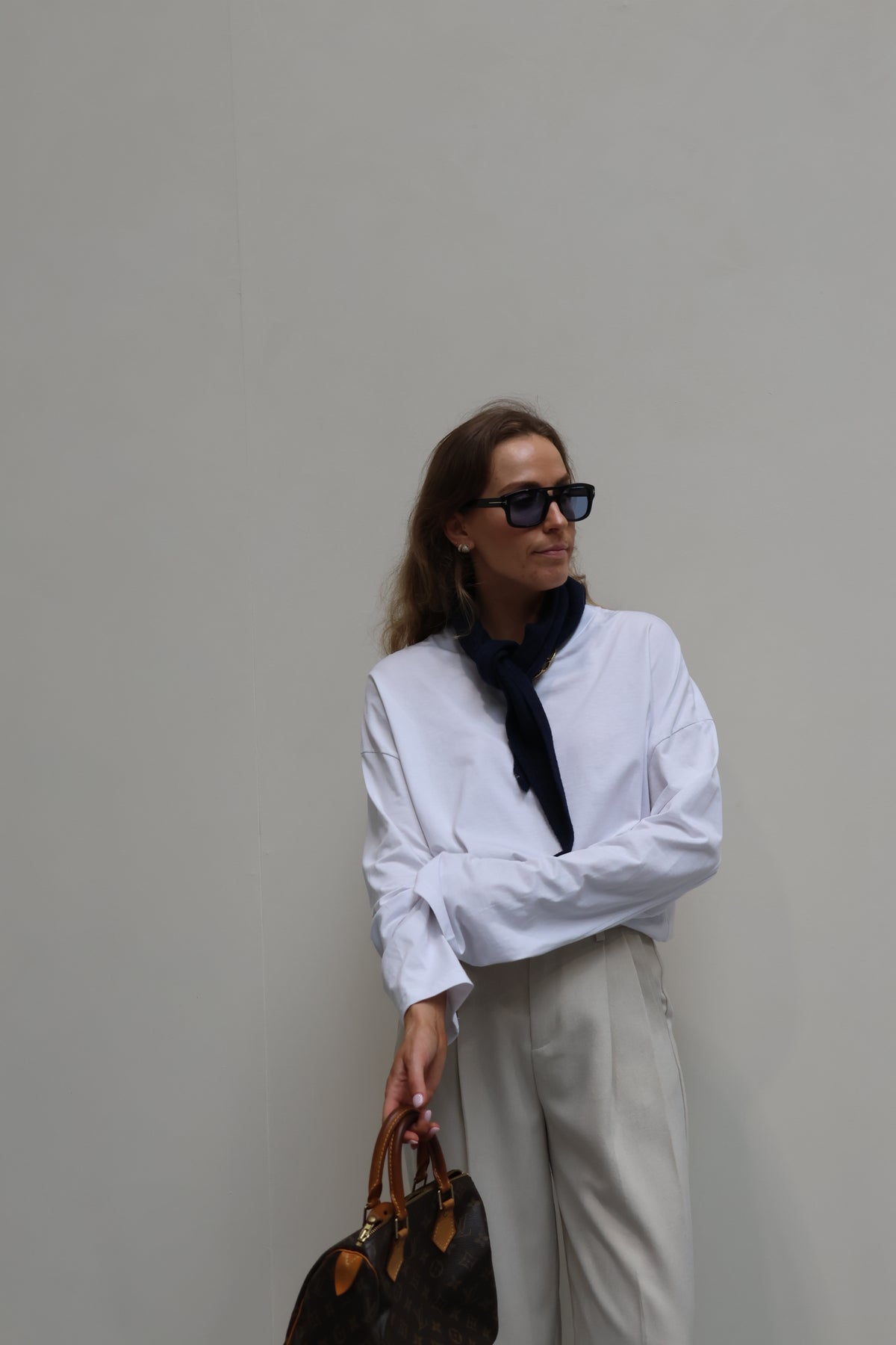 Annabel oversized longsleeve wit
